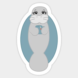 Manatee (manaTEA) Sticker